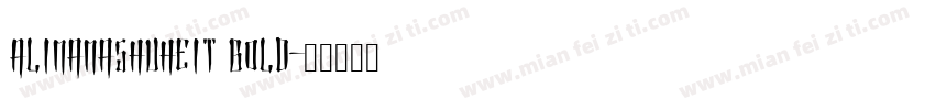 AlimamaShuHeiT Bold字体转换